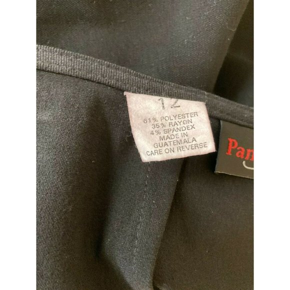 Pantology Pencil Skirt Solid Black Knee Length Misses Womens Size 12 Work Career - Picture 6 of 8
